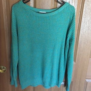 Sea green knit sweater